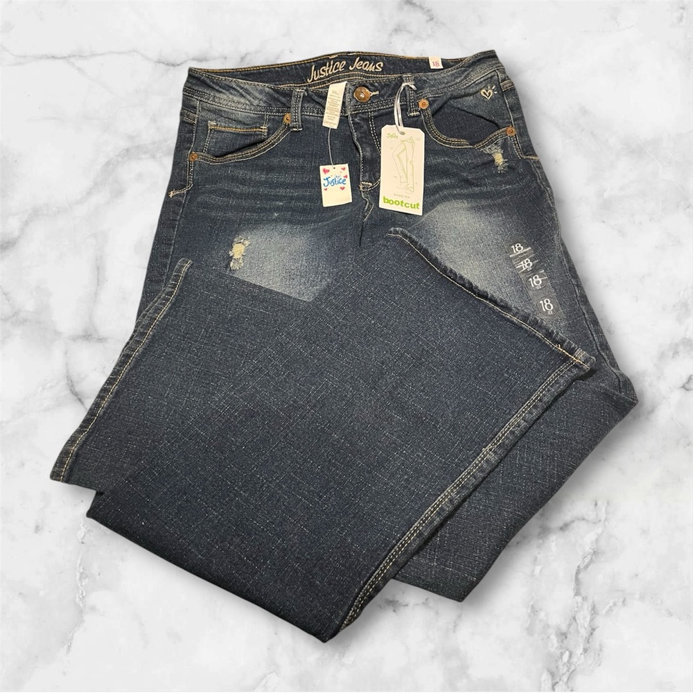 Justice Blue Bootcut Jeans Classic Style
